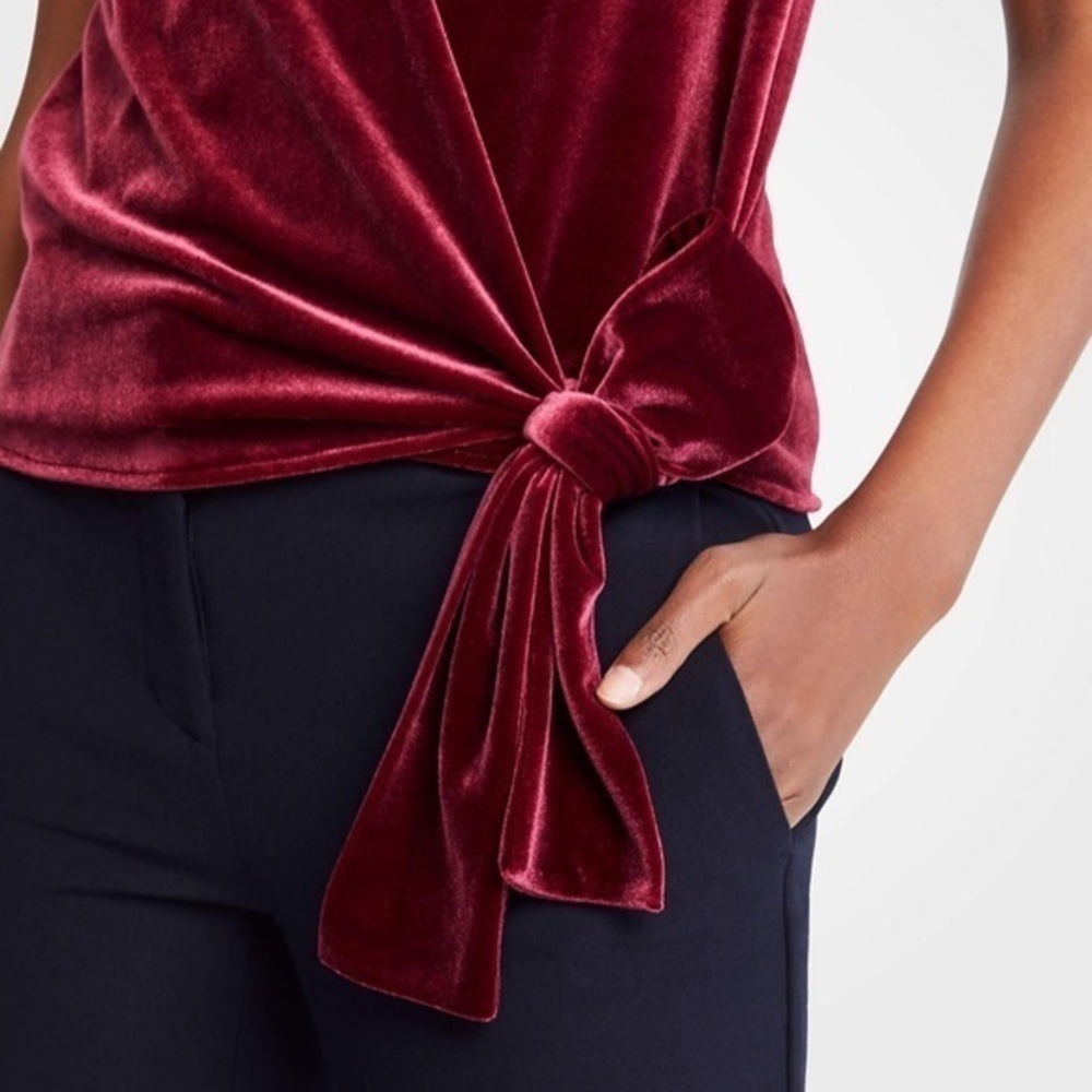 Velvet wrap top - Picture 4 of 4